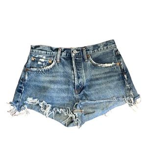 AGOLDE women’s denim shorts. Button Fly Size 26.